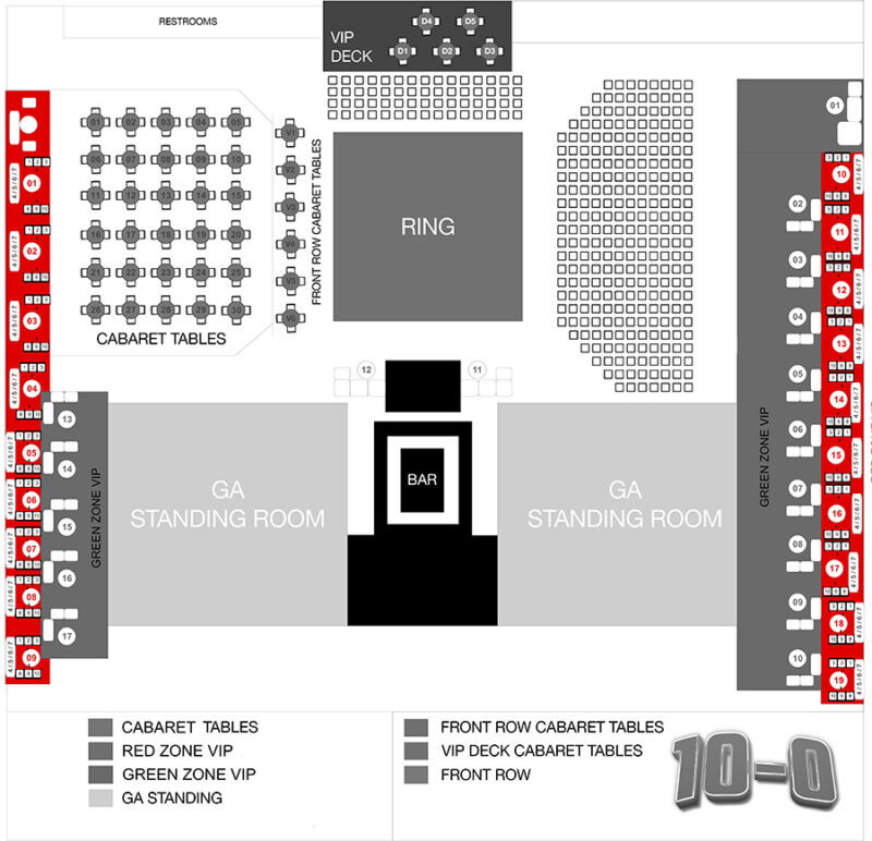Red Zone VIP Booth (Seats 10)